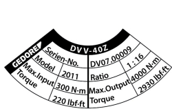 DVV-40Z + DVV-40ZRS multiplikátor točivého momentu DREMOPLUS ALU 4000 N m / 2930 lbf ft