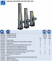 TESA MICRO-HITE 350 / 600 / 900